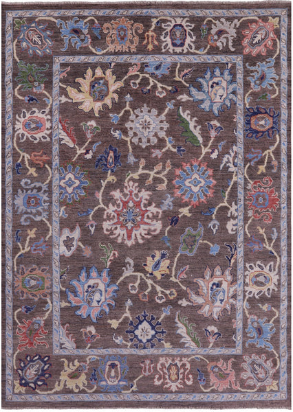 Turkish Oushak Handmade Wool On Wool Rug - 8' 11" X 12' 3" - Golden Nile