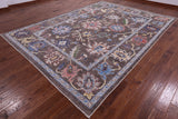 Turkish Oushak Handmade Wool On Wool Rug - 8' 11" X 12' 3" - Golden Nile