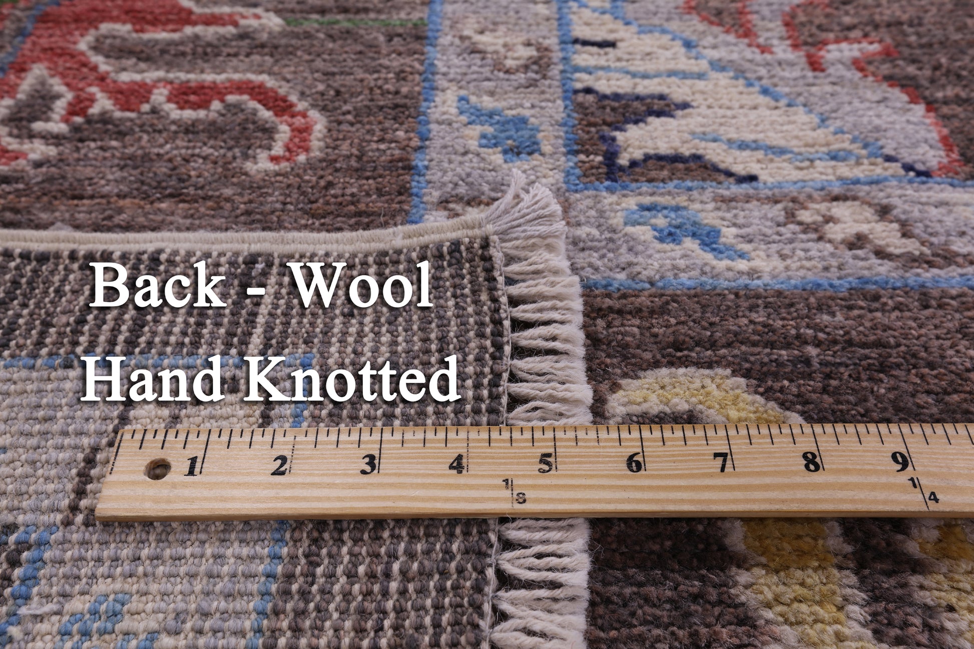 Turkish Oushak Handmade Wool On Wool Rug - 8' 11" X 12' 3" - Golden Nile