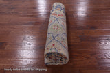 Grey Square Turkish Oushak Hand Knotted Wool On Wool Rug - 7' 10" X 8' 1" - Golden Nile