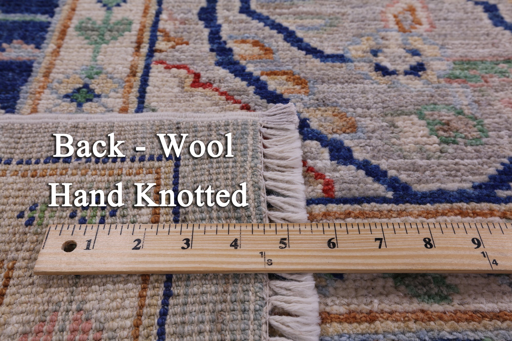 Grey Square Turkish Oushak Hand Knotted Wool On Wool Rug - 7' 10" X 8' 1" - Golden Nile