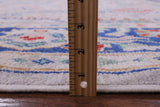 Grey Square Turkish Oushak Hand Knotted Wool On Wool Rug - 7' 10" X 8' 1" - Golden Nile