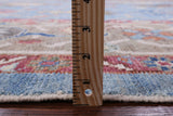 Blue Turkish Oushak Hand Knotted Wool On Wool Rug - 9' 0" X 12' 0" - Golden Nile