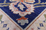 Ivory Square Turkish Oushak Handmade Wool On Wool Rug - 12' 0" X 12' 1" - Golden Nile