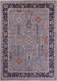Grey Turkish Oushak Hand Knotted Wool On Wool Rug - 10' 0" X 13' 9" - Golden Nile
