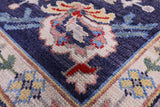 Grey Turkish Oushak Hand Knotted Wool On Wool Rug - 10' 0" X 13' 9" - Golden Nile