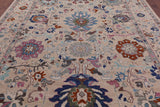 Ivory Turkish Oushak Hand Knotted Wool On Wool Rug - 8' 11" X 11' 10" - Golden Nile