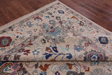 Ivory Turkish Oushak Hand Knotted Wool On Wool Rug - 8' 11" X 11' 10" - Golden Nile