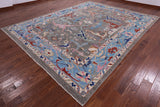 Turkish Oushak Hand Knotted Wool On Wool Rug - 10' 0" X 12' 7" - Golden Nile