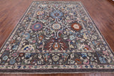 Grey Turkish Oushak Handmade Wool On Wool Rug - 9' 3" X 11' 11" - Golden Nile