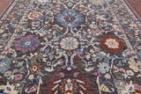 Grey Turkish Oushak Handmade Wool On Wool Rug - 9' 3" X 11' 11" - Golden Nile