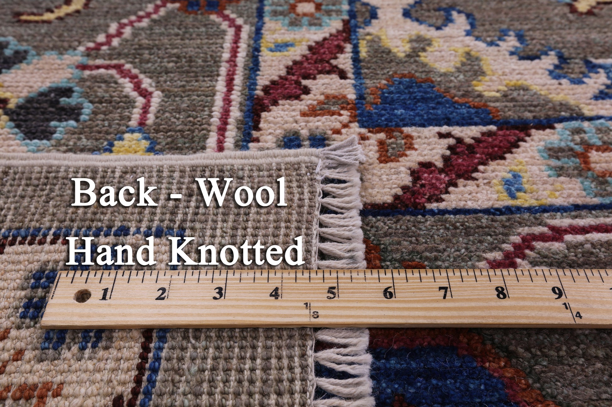 Grey Turkish Oushak Hand Knotted Wool On Wool Rug - 8' 11" X 12' 0" - Golden Nile