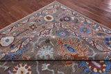Grey Turkish Oushak Hand Knotted Wool On Wool Rug - 8' 11" X 12' 0" - Golden Nile
