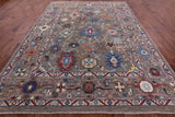 Grey Turkish Oushak Hand Knotted Wool On Wool Rug - 8' 11" X 12' 0" - Golden Nile