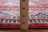 Red Super Kazak Hand Knotted Wool Rug - 5' 8" X 7' 10" - Golden Nile