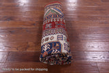 Red Super Kazak Hand Knotted Wool Rug - 5' 8" X 7' 10" - Golden Nile