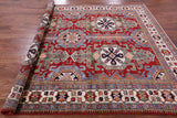 Red Super Kazak Hand Knotted Wool Rug - 8' 1" X 10' 1" - Golden Nile