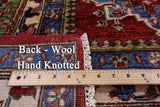 Super Kazak Hand Knotted Wool Rug - 8' 2" X 10' 2" - Golden Nile