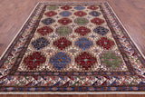 Super Kazak Hand Knotted Wool Rug - 8' 1" X 10' 3" - Golden Nile