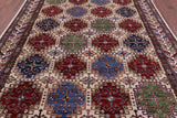 Super Kazak Hand Knotted Wool Rug - 8' 1" X 10' 3" - Golden Nile