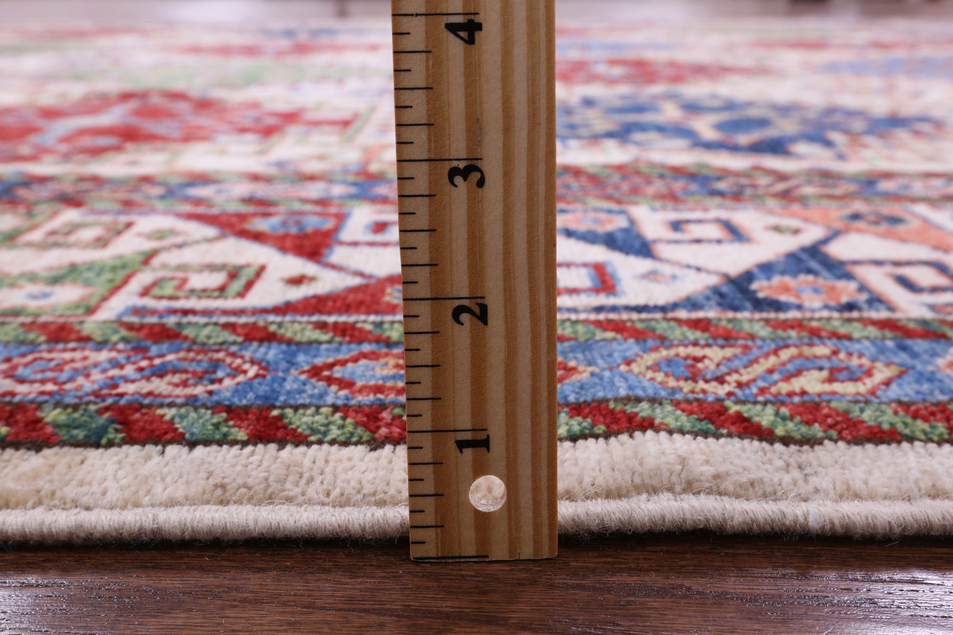 Super Kazak Hand Knotted Wool Rug - 8' 1" X 10' 3" - Golden Nile