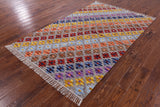 Reversible Kilim Flat Weave Wool Rug - 5' 0" X 8' 0" - Golden Nile