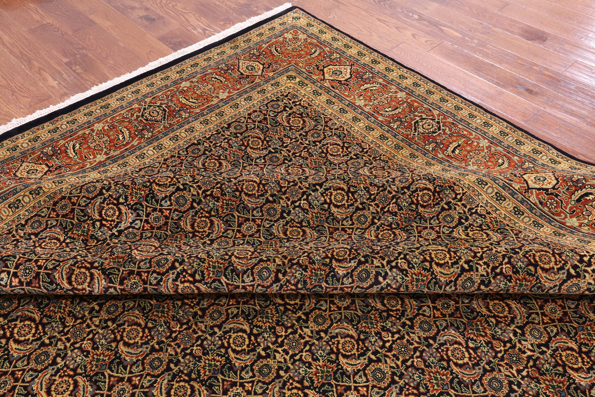 Persian Hill Herati Handmade Wool Rug - 9' 1" X 16' 2" - Golden Nile