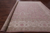 Pink Peshawar Handmade Wool Rug - 12' 0" X 14' 5" - Golden Nile