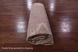 Pink Peshawar Handmade Wool Rug - 12' 0" X 14' 5" - Golden Nile