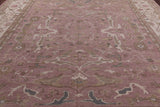 Pink Peshawar Handmade Wool Rug - 12' 0" X 14' 5" - Golden Nile