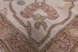 Pink Peshawar Handmade Wool Rug - 12' 0" X 14' 5" - Golden Nile
