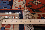 Red Signed Persian Varamin Hand Knotted Wool Rug - 10' 10" X 13' 10" - Golden Nile