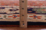 Red Signed Persian Varamin Hand Knotted Wool Rug - 10' 10" X 13' 10" - Golden Nile