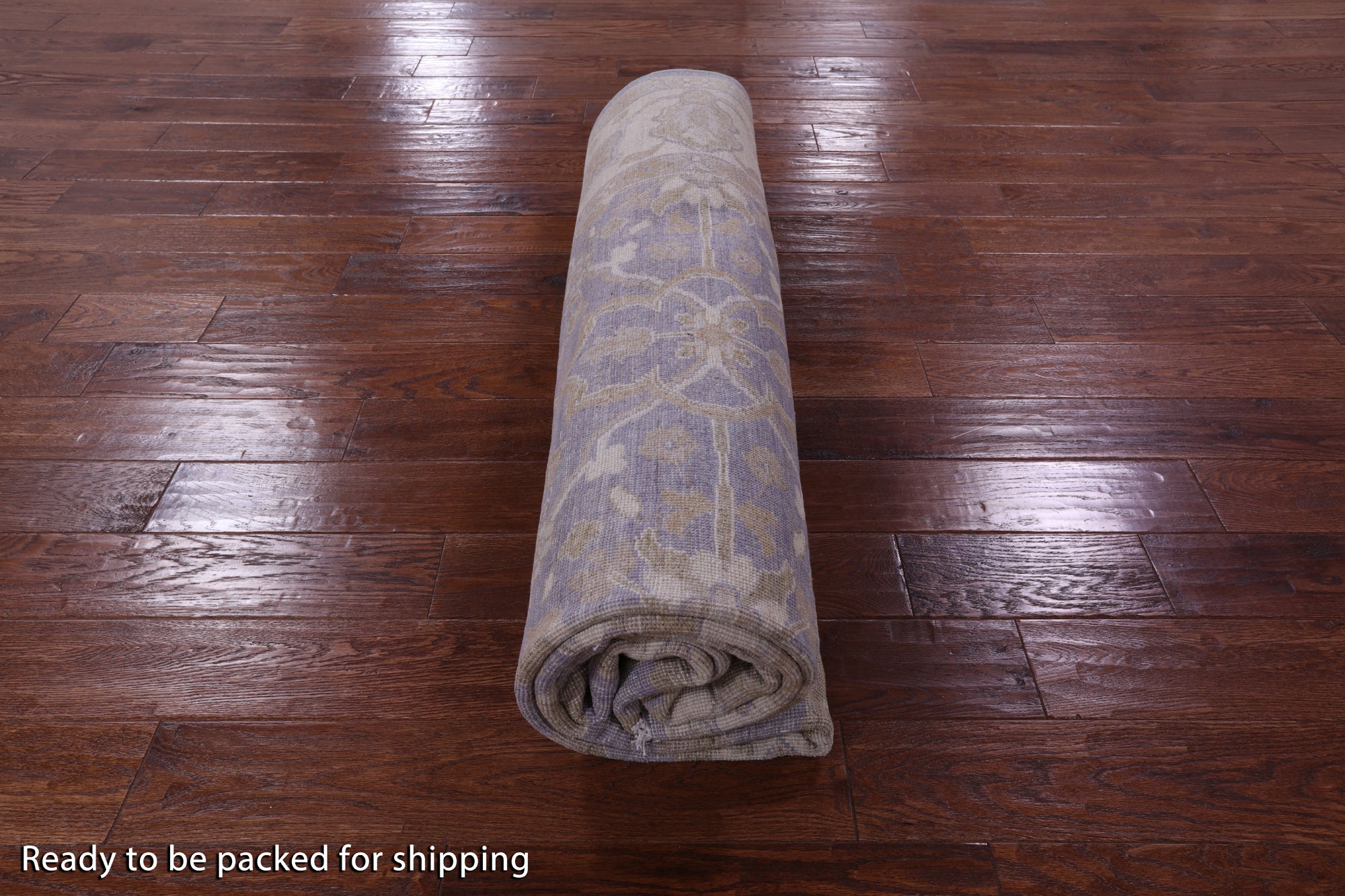 Grey Peshawar Hand Knotted Wool Rug - 7' 10" X 9' 9" - Golden Nile