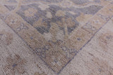 Grey Peshawar Hand Knotted Wool Rug - 7' 10" X 9' 9" - Golden Nile