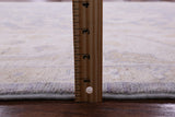 Grey Peshawar Hand Knotted Wool Rug - 7' 10" X 9' 9" - Golden Nile