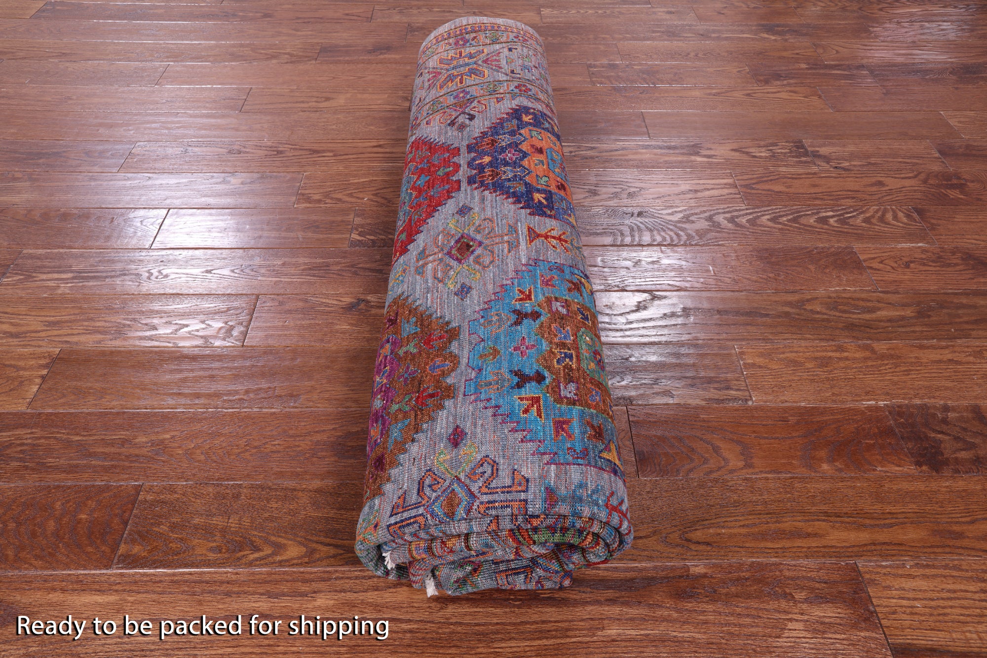 Turkmen Ersari Hand Knotted Wool Rug - 8' 2" X 9' 7" - Golden Nile