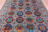 Turkmen Ersari Hand Knotted Wool Rug - 8' 2" X 9' 7" - Golden Nile