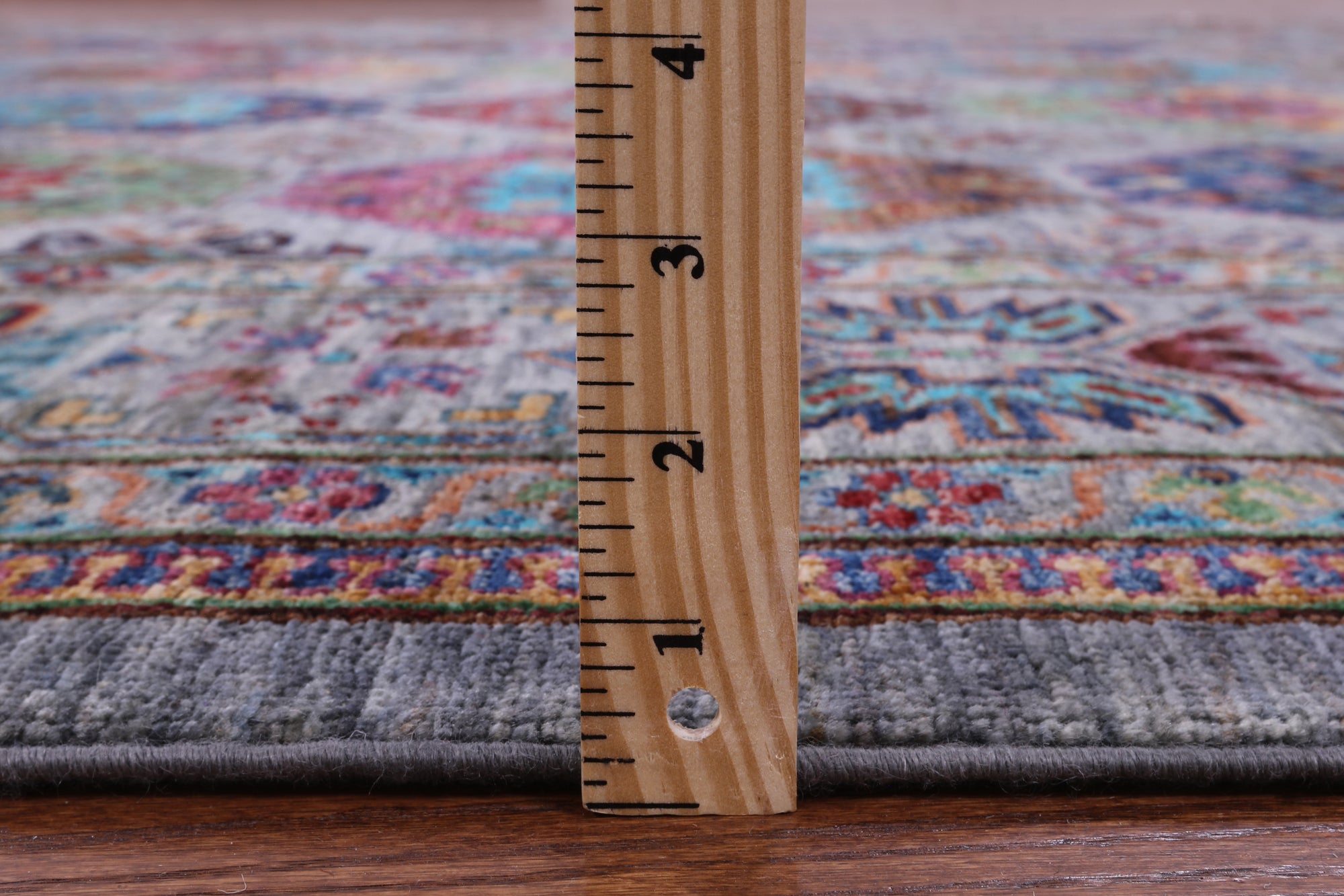Turkmen Ersari Hand Knotted Wool Rug - 8' 2" X 9' 7" - Golden Nile