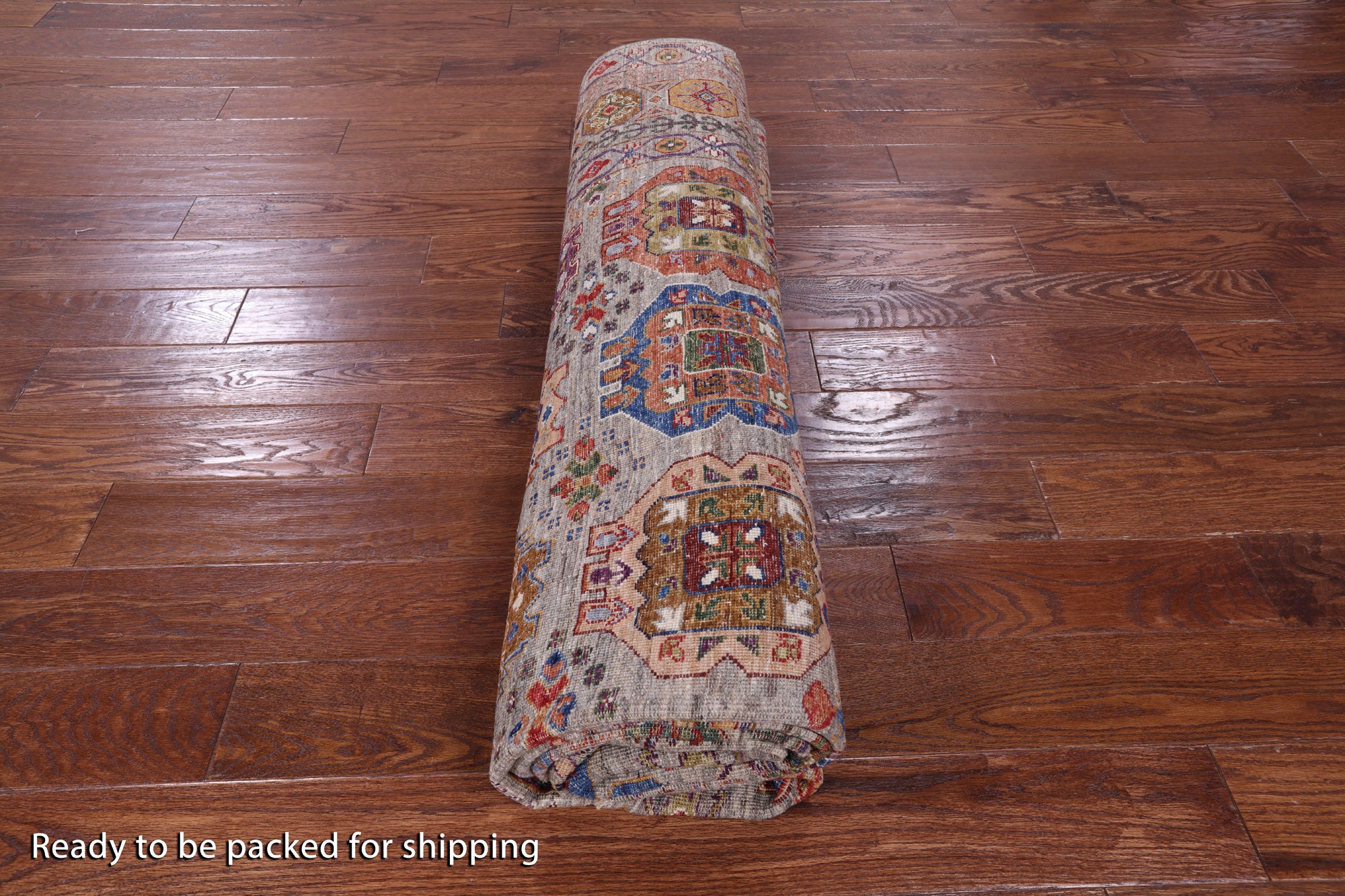 Turkmen Ersari Handmade Wool Rug - 7' 11" X 9' 11" - Golden Nile