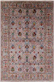 Peshawar Hand Knotted Wool Rug - 6' 10" X 9' 11" - Golden Nile