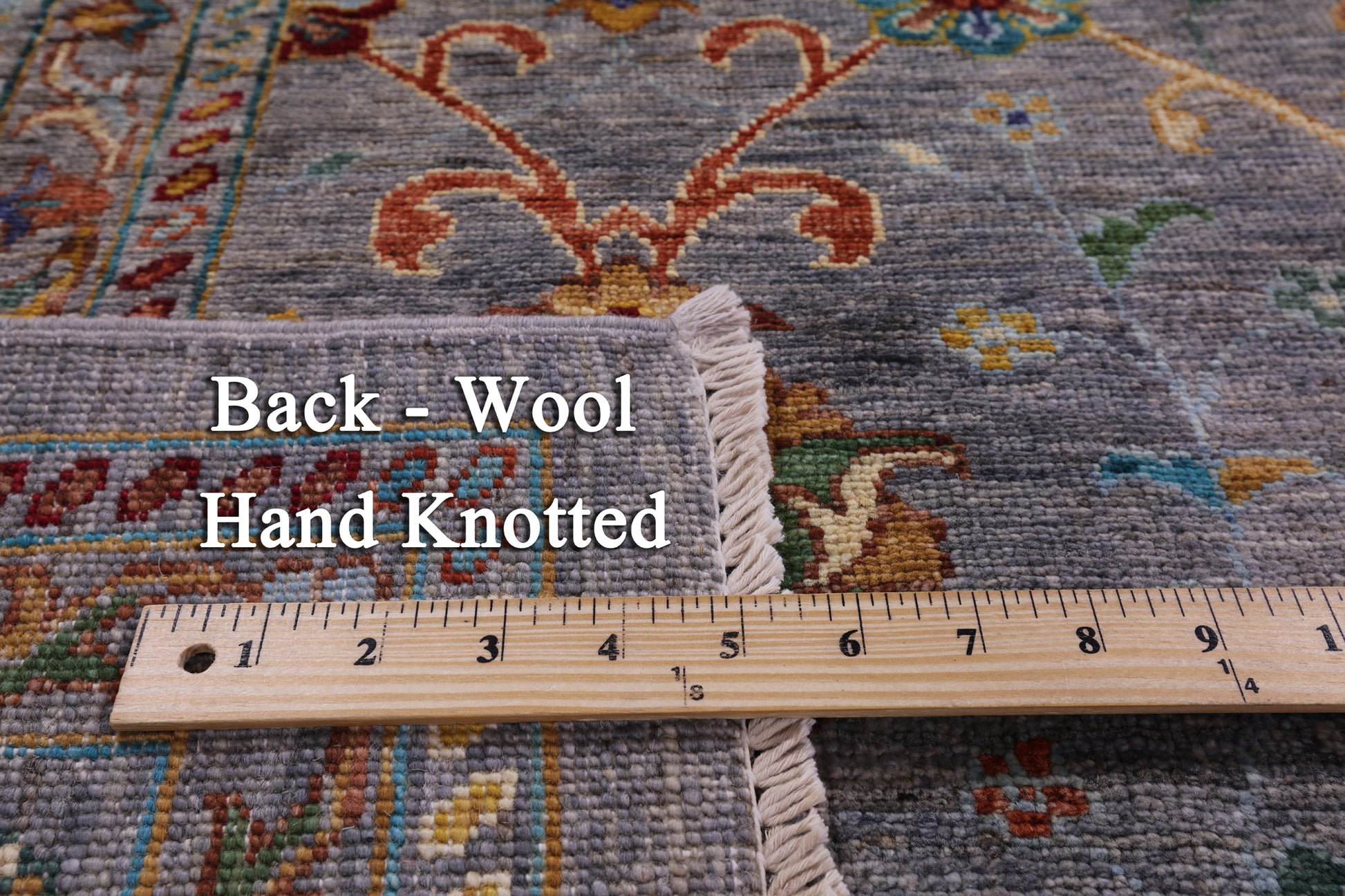 Peshawar Hand Knotted Wool Rug - 6' 10" X 9' 9" - Golden Nile