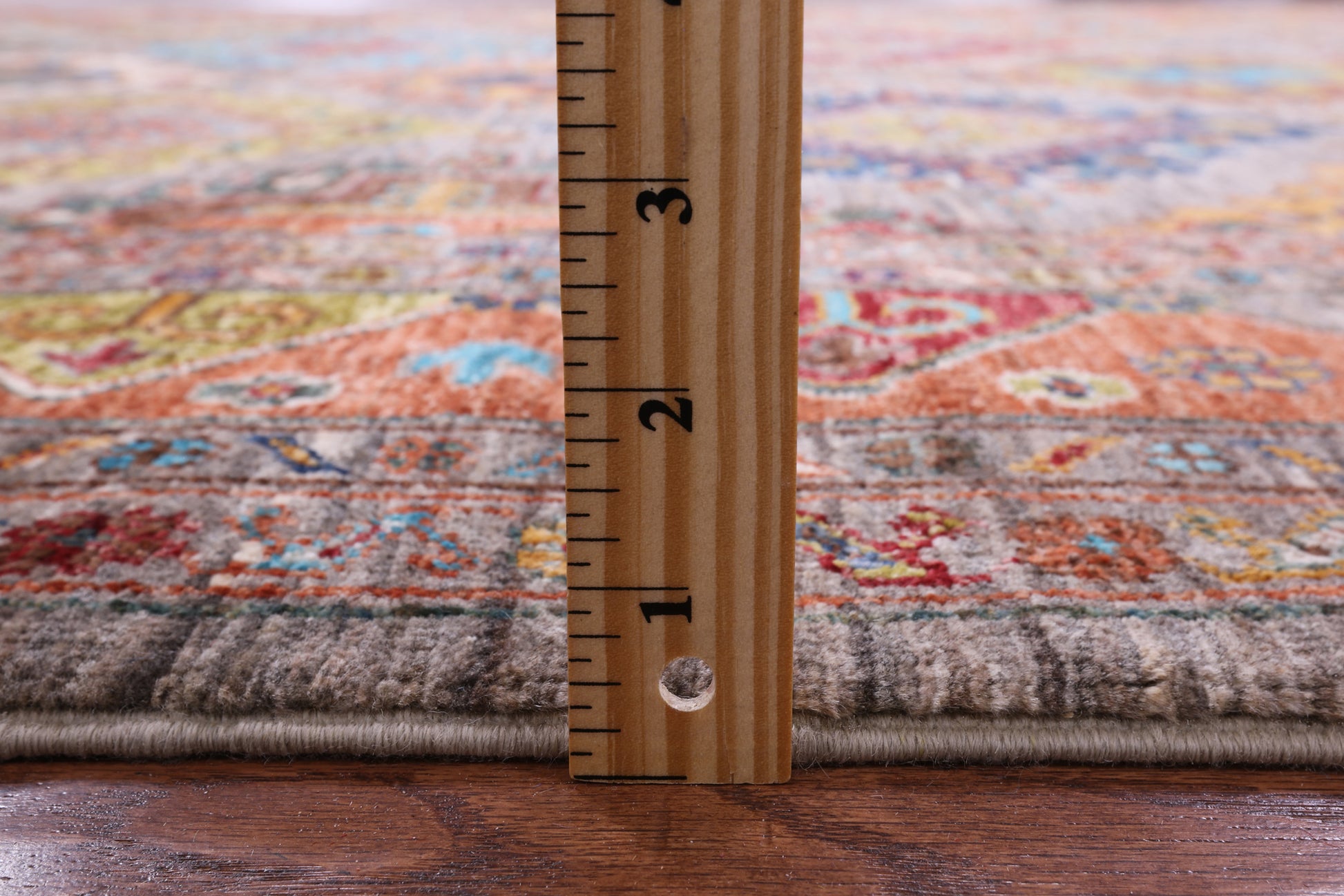Super Kazak Hand Knotted Wool Rug - 5' 10" X 7' 10" - Golden Nile