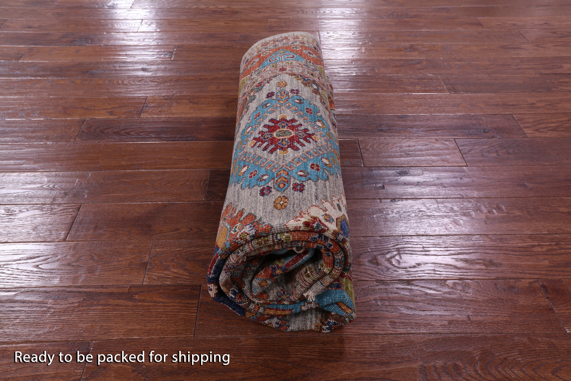 Super Kazak Hand Knotted Wool Rug - 5' 10" X 7' 10" - Golden Nile
