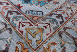 Blue Turkmen Ersari Handmade Wool Rug - 5' 8" X 8' 1" - Golden Nile