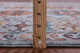 Blue Turkmen Ersari Handmade Wool Rug - 5' 8" X 8' 1" - Golden Nile