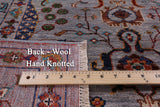 Grey Peshawar Handmade Wool Rug - 5' 8" X 7' 10" - Golden Nile