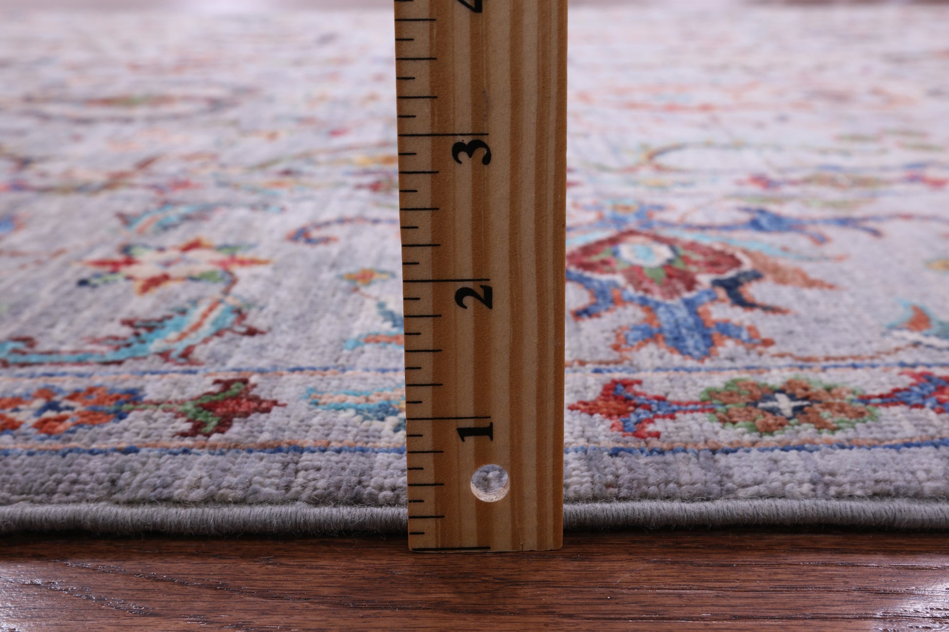 Grey Peshawar Handmade Wool Rug - 5' 8" X 7' 10" - Golden Nile