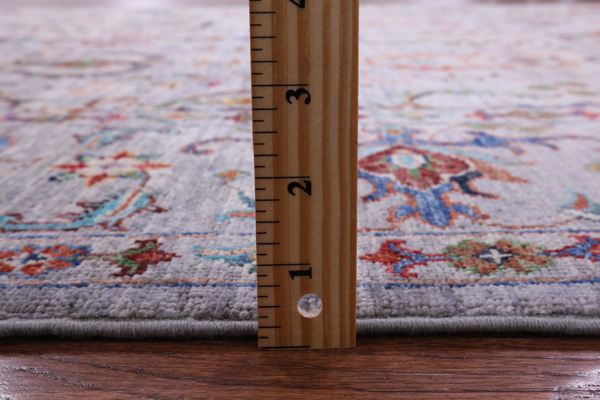 Grey Peshawar Handmade Wool Rug - 5' 8" X 7' 10" - Golden Nile