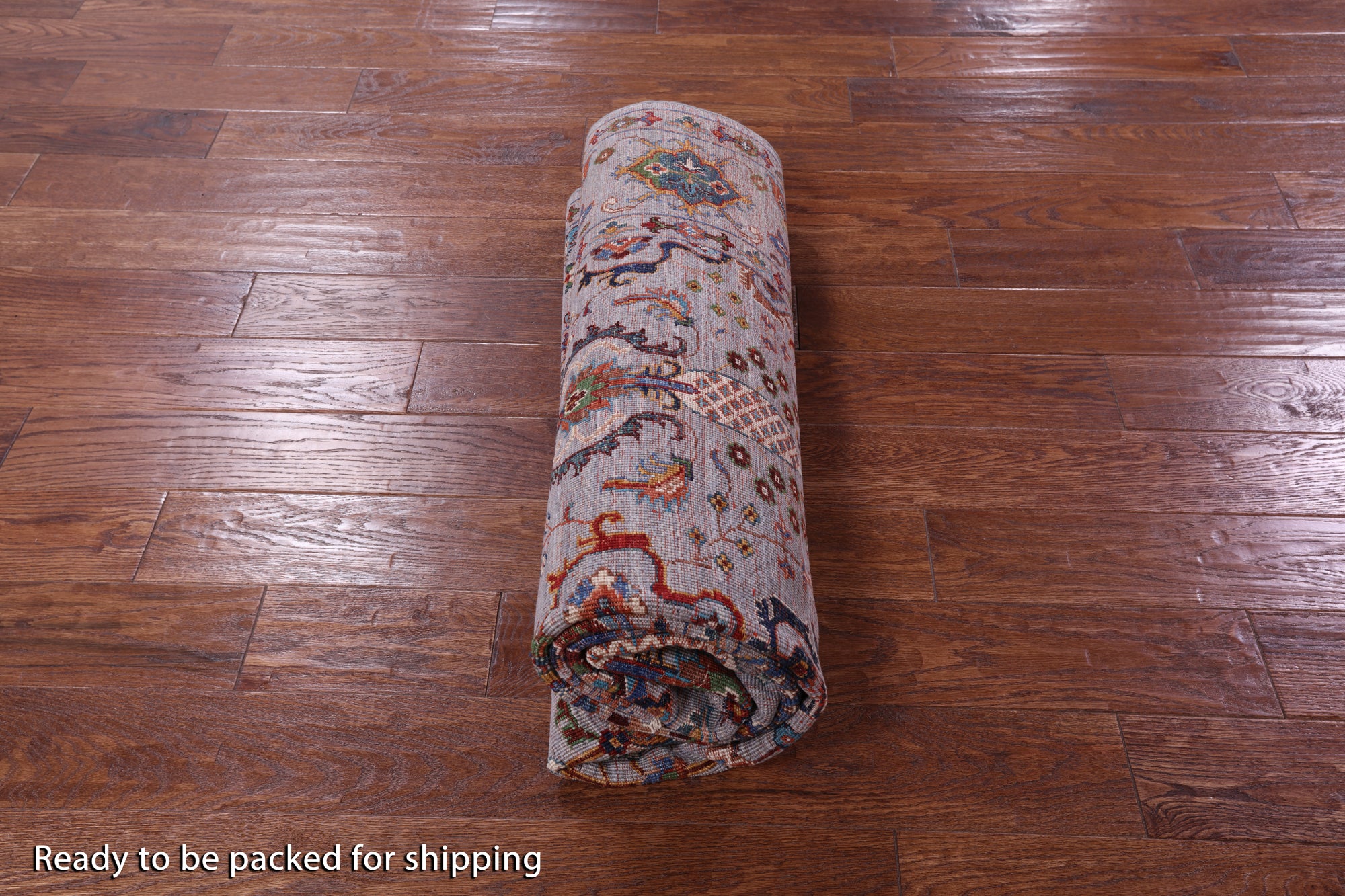 Grey Peshawar Handmade Wool Rug - 5' 8" X 7' 10" - Golden Nile